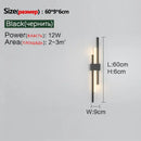 GobekUsa LED Grille Living Room Sofa TV Wall Lamp Strip, Minimalist Modern Bedroom Bedside Lighting