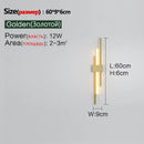 GobekUsa LED Grille Living Room Sofa TV Wall Lamp Strip, Minimalist Modern Bedroom Bedside Lighting