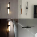 GobekUsa LED Grille Living Room Sofa TV Wall Lamp Strip, Minimalist Modern Bedroom Bedside Lighting