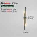 GobekUsa LED Grille Living Room Sofa TV Wall Lamp Strip, Minimalist Modern Bedroom Bedside Lighting