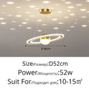 GobekUsa LED Gypsophila Chandelier for Modern Living Room Decor - Crown Ceiling Pendant Light