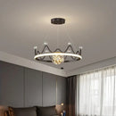 GobekUsa LED Gypsophila Chandelier for Modern Living Room Decor - Crown Ceiling Pendant Light