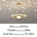 GobekUsa LED Gypsophila Chandelier for Modern Living Room Decor - Crown Ceiling Pendant Light