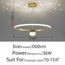 GobekUsa LED Gypsophila Chandelier for Modern Living Room Decor - Crown Ceiling Pendant Light