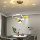 GobekUsa LED Gypsophila Chandelier for Modern Living Room Decor - Crown Ceiling Pendant Light