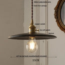 GobekUsa LED Hanging Lamp Copper Walnut Wood Pendant Light