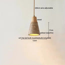 GobekUsa LED Hanging Lamp: Yellow Travertine Japanese Style Pendant Light for Home Decoration