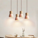 GobekUsa LED Hanging Lamps Yellow Travertine Pendant Lighting for Bedroom Living Dining Room