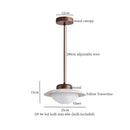GobekUsa LED Hanging Lamps Yellow Travertine Pendant Lighting for Bedroom Living Dining Room
