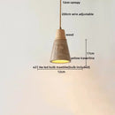 GobekUsa LED Hanging Light Fixture Yellow Travertine Nordic Wire Adjustable Pendant Lamp