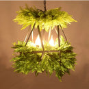 GobekUsa LED Hanging Plants Chandelier for Living Room - Eye Protection Green Light