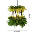 GobekUsa LED Hanging Plants Chandelier for Living Room - Eye Protection Green Light