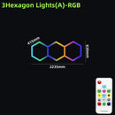 GobekUsa LED Hex Garage Light with Remote Control
