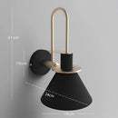 GobekUsa LED Horn Wall Lamp: Modern Nordic Sconces for Bedside, Living Room, Home Decor
