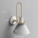 GobekUsa LED Horn Wall Lamp: Modern Nordic Sconces for Bedside, Living Room, Home Decor