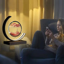 GobekUsa LED Hourglass Quicksand Desk Lamp, Unzip Decor, Night Light, Holiday Gift