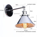 GobekUsa LED Indoor Wall Lamps Silver for Bathroom Mirror Stair Dinning Room Home Decor