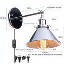 GobekUsa LED Indoor Wall Lamps Silver for Bathroom Mirror Stair Dinning Room Home Decor