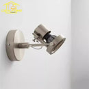 GobekUsa LED Industrial Bedroom Wall Lamp Black/Nickel Mounted Studio Cafe Background