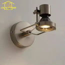 GobekUsa LED Industrial Bedroom Wall Lamp Black/Nickel Mounted Studio Cafe Background