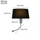 GobekUsa LED Industrial Gooseneck Wall Sconce for Bedroom Reading and Hotel