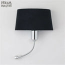 GobekUsa LED Industrial Gooseneck Wall Sconce for Bedroom Reading and Hotel
