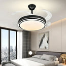 GobekUsa LED Invisible Fan Lamp Modern Ceiling Chandelier for Living Room Bedroom