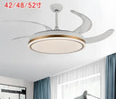 GobekUsa LED Invisible Fan Lamp Modern Ceiling Chandelier for Living Room Bedroom