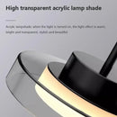 GobekUsa LED Iron Acrylic Pendant: Modern French Style Indoor Light for Bedroom & Living Room