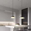 GobekUsa LED Iron Acrylic Pendant: Modern French Style Indoor Light for Bedroom & Living Room