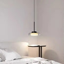 GobekUsa LED Iron Acrylic Pendant: Modern French Style Indoor Light for Bedroom & Living Room