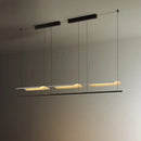 GobekUsa LED Iron Art Chandelier: Nordic Minimalist Design with Long Lights for Office