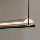 GobekUsa LED Iron Art Chandelier: Nordic Minimalist Design with Long Lights for Office
