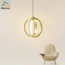 GobekUsa LED Iron Art Small Chandelier for Bedroom Study Living Room Decor