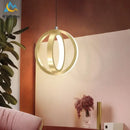 GobekUsa LED Iron Art Small Chandelier for Bedroom Study Living Room Decor