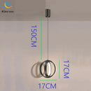 GobekUsa LED Iron Art Small Chandelier for Bedroom Study Living Room Decor