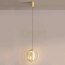 GobekUsa LED Iron Art Small Chandelier for Bedroom Study Living Room Decor