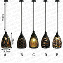 GobekUsa LED Iron Cage Pendant Light - Modern Metal Fixture for Living Room and Restaurant