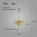 GobekUsa LED Iron Pendant Chandelier for Dining Room, Nordic Design Ceiling Light