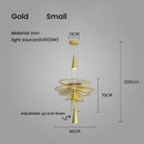 GobekUsa LED Iron Pendant Chandelier for Dining Room, Nordic Design Ceiling Light