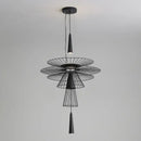 GobekUsa LED Iron Pendant Chandelier for Dining Room, Nordic Design Ceiling Light