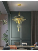GobekUsa LED Iron Pendant Chandelier for Dining Room, Nordic Design Ceiling Light