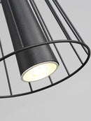 GobekUsa LED Iron Pendant Chandelier for Dining Room, Nordic Design Ceiling Light