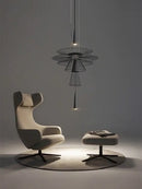 GobekUsa LED Iron Pendant Chandelier for Dining Room, Nordic Design Ceiling Light