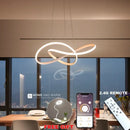 GobekUsa LED Irregular Aluminum Acrylic Chandelier for Dining Room Pendant Lighting
