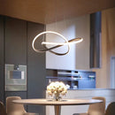GobekUsa LED Irregular Aluminum Acrylic Chandelier for Dining Room Pendant Lighting