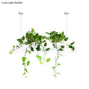 GobekUsa LED Island Light Fixture: Rectangular Loft Black/White Acrylic Plant Ceiling Pendant - Warm/White Light