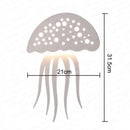 GobekUsa LED Jellyfish Wall Lamp for Modern Indoor Decor, Nordic Bedside Sconce