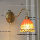 GobekUsa LED Jellyfish Wall Lamp: Modern Nordic Design, with Pull Chain Switch