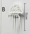 GobekUsa LED Jellyfish Wall Sconce Light for Modern Indoor Living Room Bedroom Stair Lamp